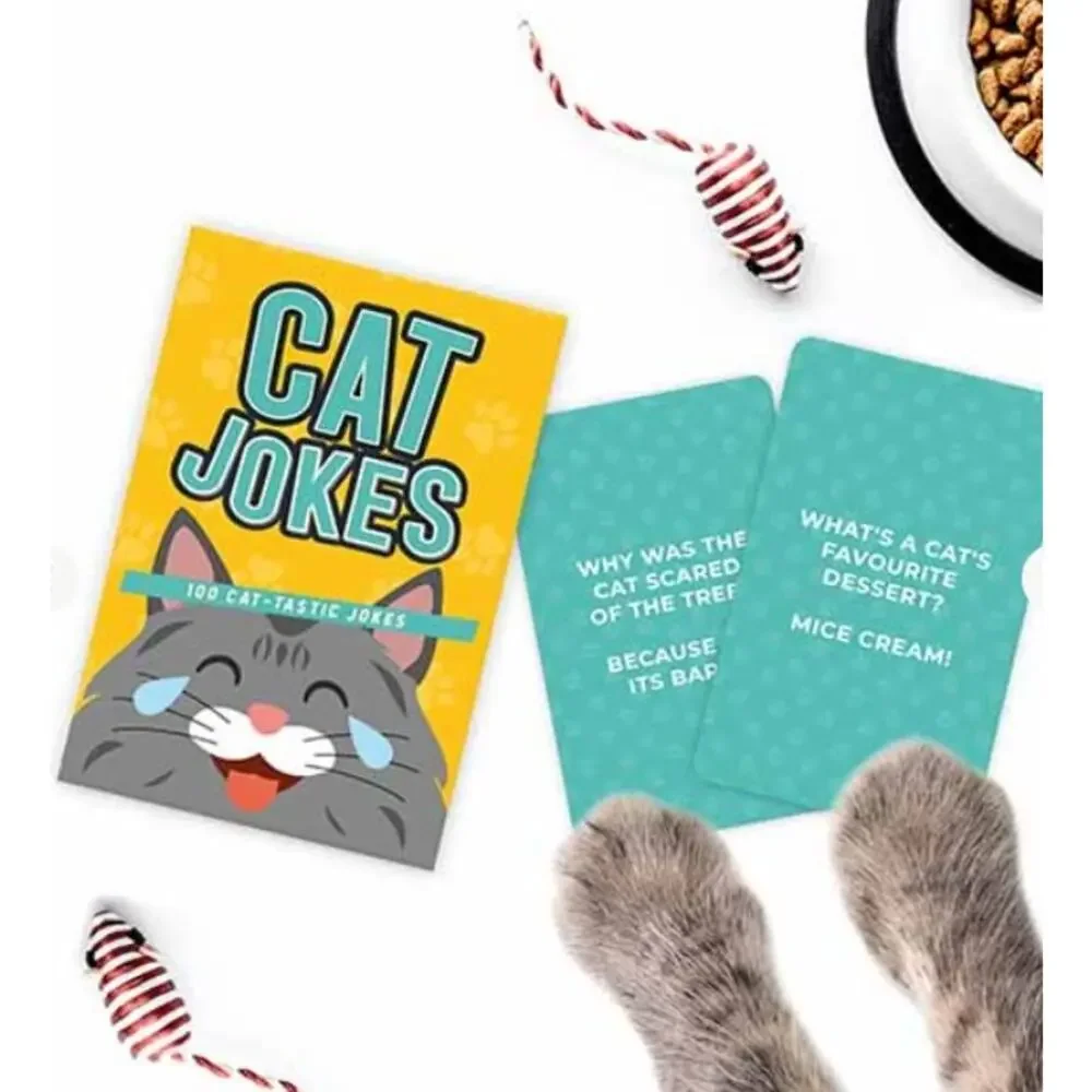 NIB Gift Republic 100 Cat-tastic Cats Jokes Kitten Kitty Humor Fun Gift